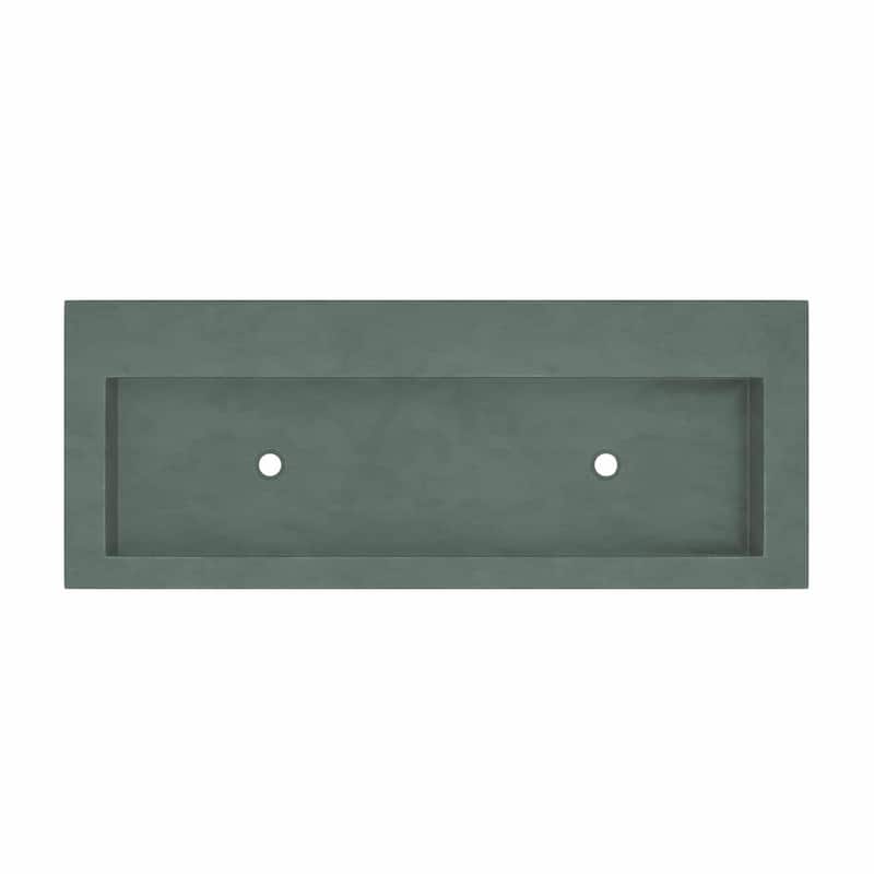 Trough 48-inch NativeStone Drop-in Double Bathroom Sink - 48" x 19" x 5"