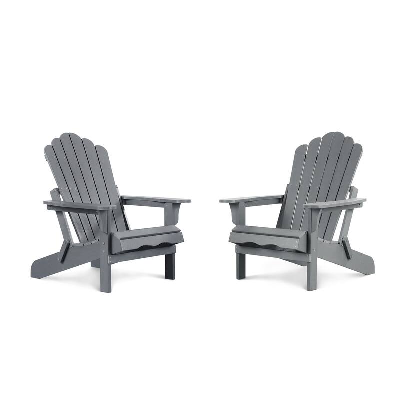 Haven Poly Resin Plastic Folding Adirondack Chair (Set of 2)
