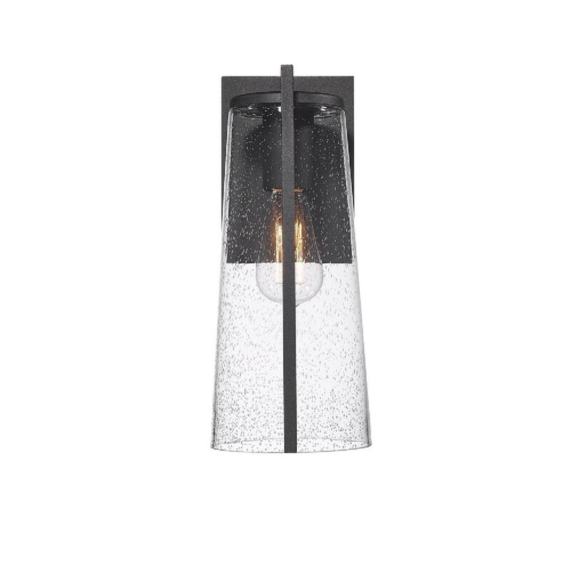 Artcraft Portofino - 1-Light Outdoor Wall Light - Black - 14"