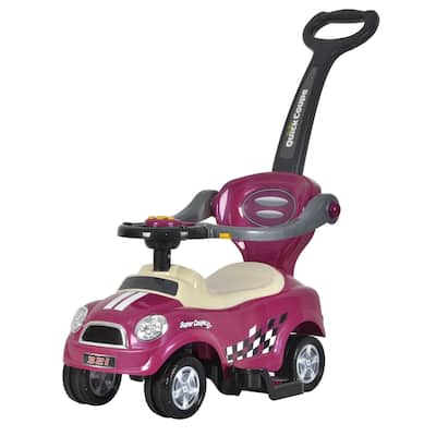 Easy Wheel Quick Coupe 3 in 1, Stroller, Walker and Ride on Purple