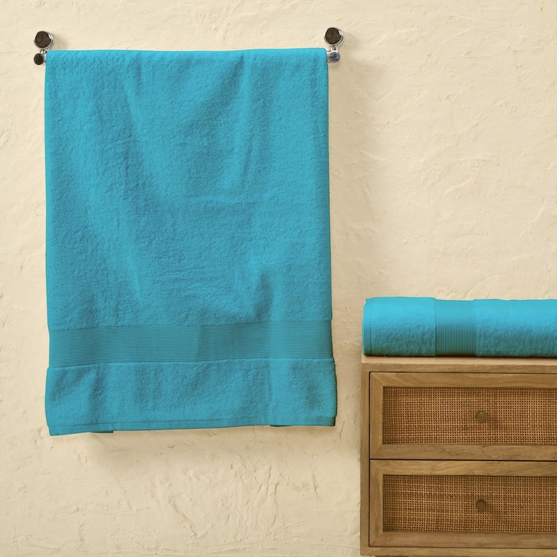 Fabstyles Luxury Large Bath Sheet 35 by 70 Inches Set of 2