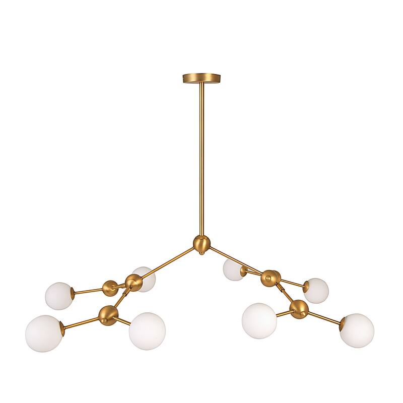 Sputnik Opal Glass Chandelier