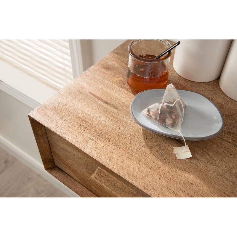 Kate and Laurel McCutcheon Wood Storage Shelf