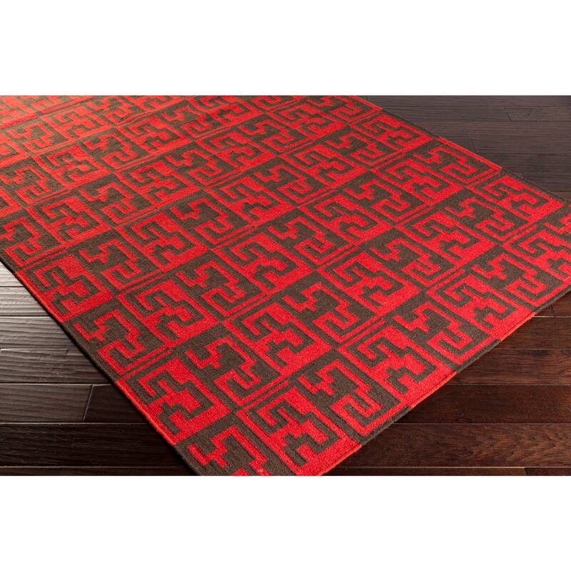 Hand-woven Montrouge Flatweave Wool Area Rug