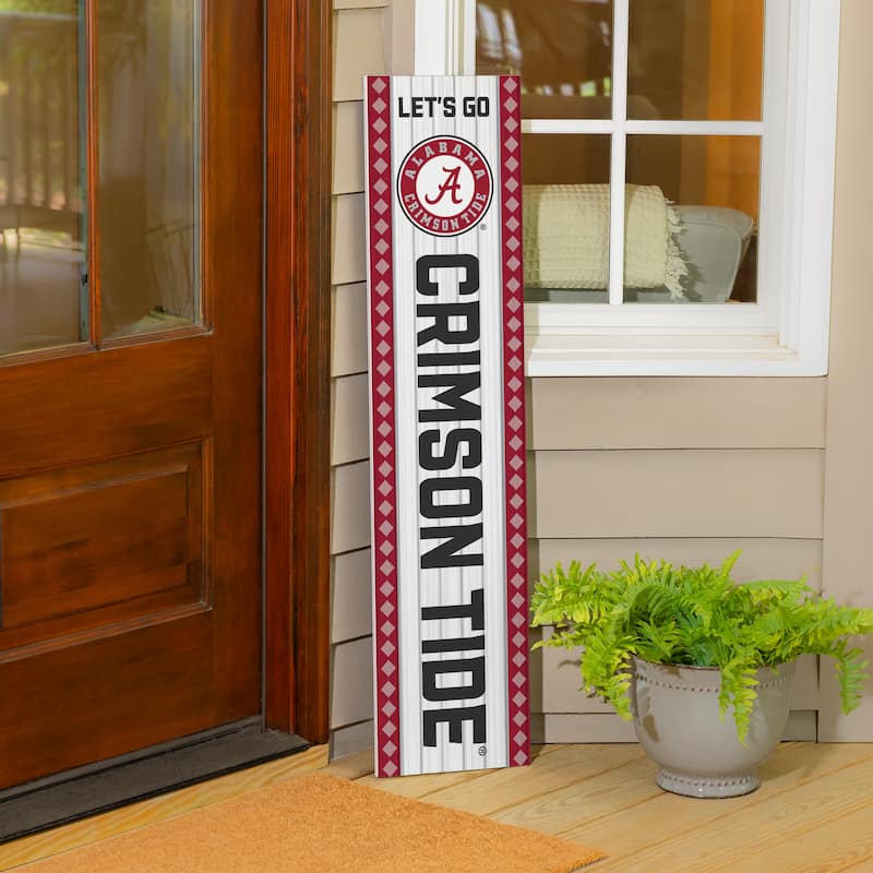 47" Double Sided Seasonal Porch Leaner, University of Alabama - 47" x 11.25"