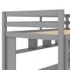 preview thumbnail 6 of 7, Gray Twin Size Loft Bed with Convenient Desk, Shelves, and Ladder