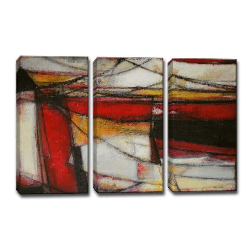 'Re-Energized' 3 Piece Wrapped Canvas Wall Art Set by Norman Wyatt Jr.