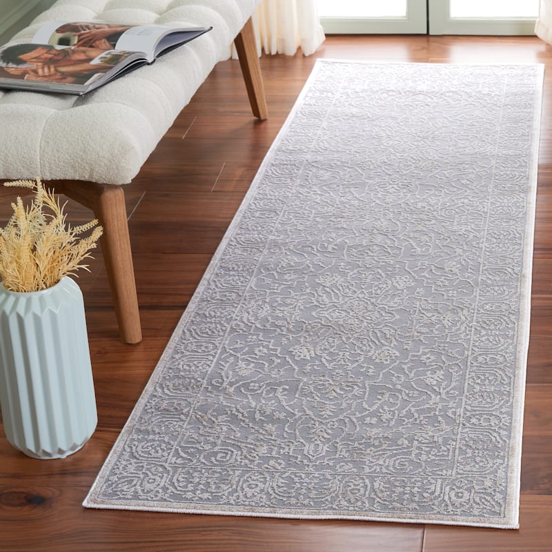 SAFAVIEH Reflection Elzada Oriental Rug - 2'9" x 6' Runner - Light Grey/Cream