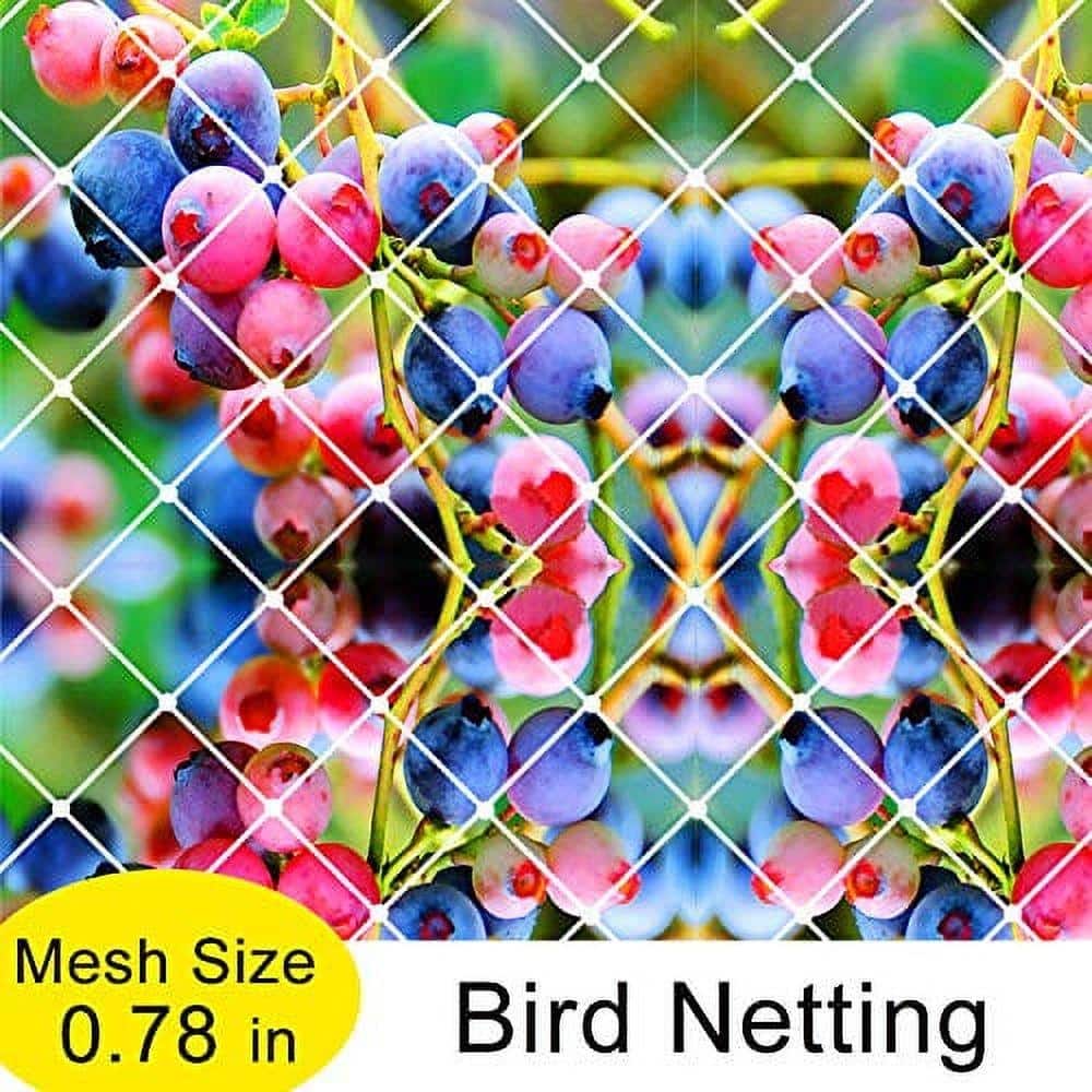 Agfabric Garden Bird Netting Anti Bird Protection Net Fruit Vegetables Flower Garden Pond Netting ,2 pack