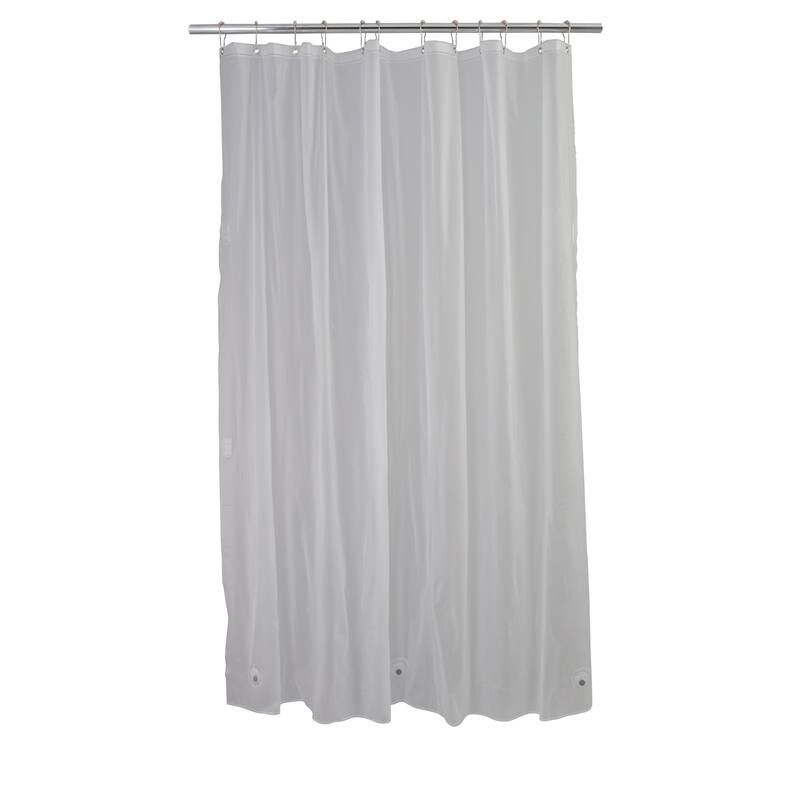 Bath Bliss 2 Pack Heavy Weight Shower Liner in Frost - Frost