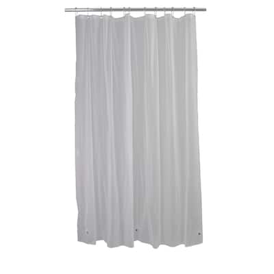 Bath Bliss 2 Pack Heavy Weight Shower Liner in Frost