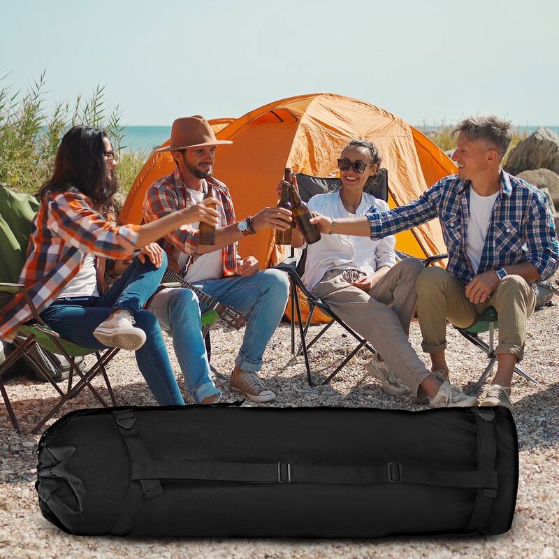 48" Foldable Camp Chair Replacement Bag Oxford Large Mouth Carry Bag - Black