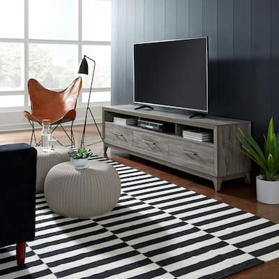 Mercury Driftwood Gray 76 Inch TV Console