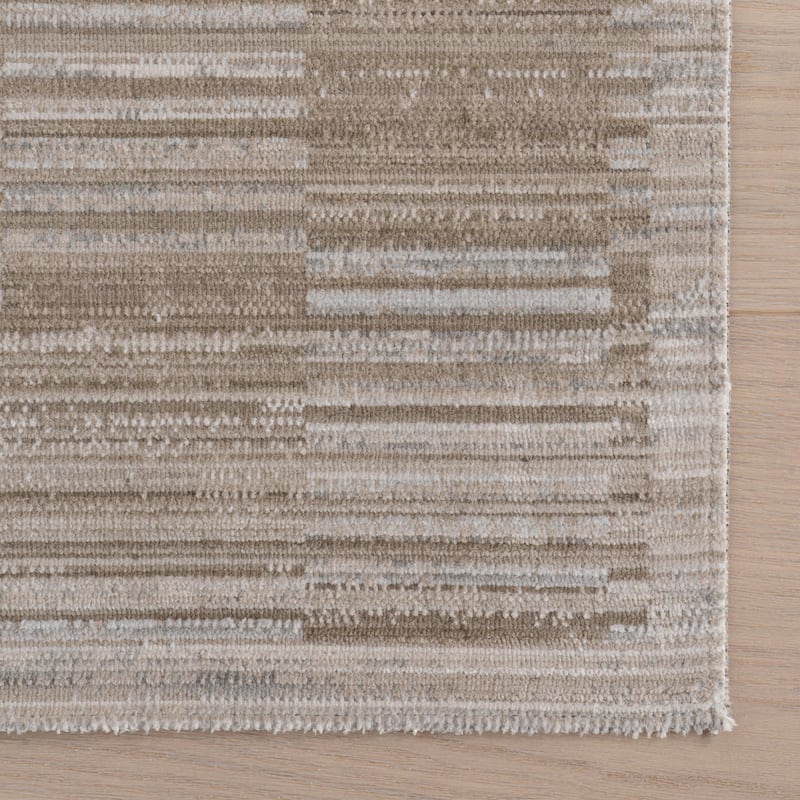 Nuloom Novirae Modern Woven Striped Washable Rug