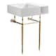 Option Matte White / Brushed Brass
