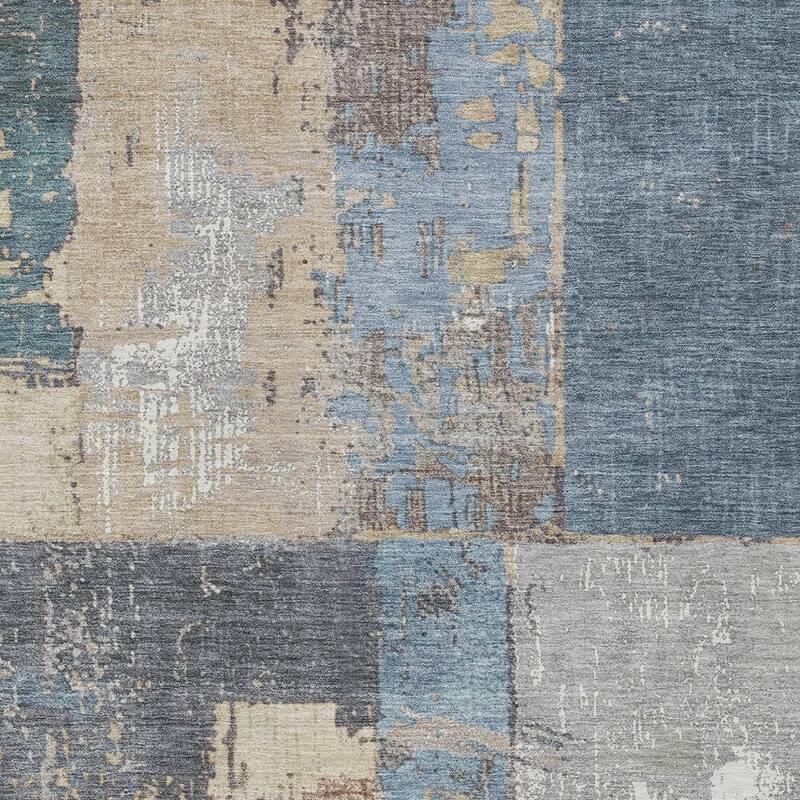HomeRoots Abstract Transitional Rectangle Outdoor Rug
