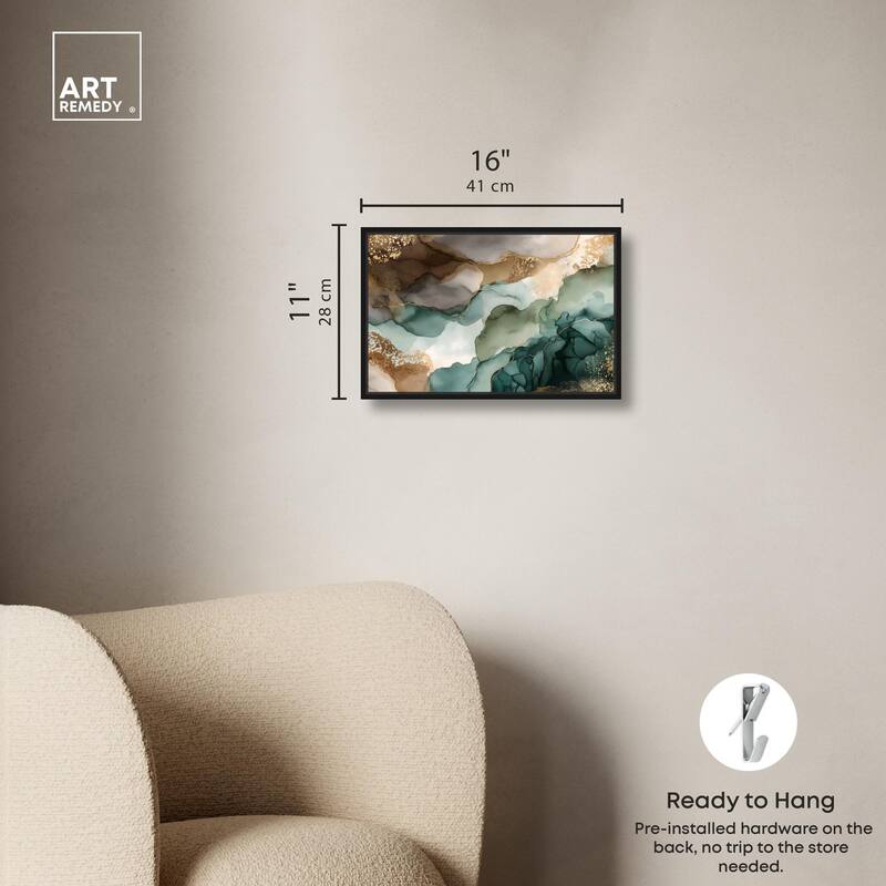 Golden Estuary I Canvas by Art Remedy