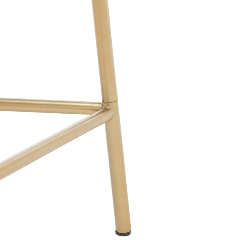 SAFAVIEH Gayla 30-inch Wire Weaved Contemporary Bar Stool - Gold - 14" W x 14" L x 30" H - 15Wx15Dx30H