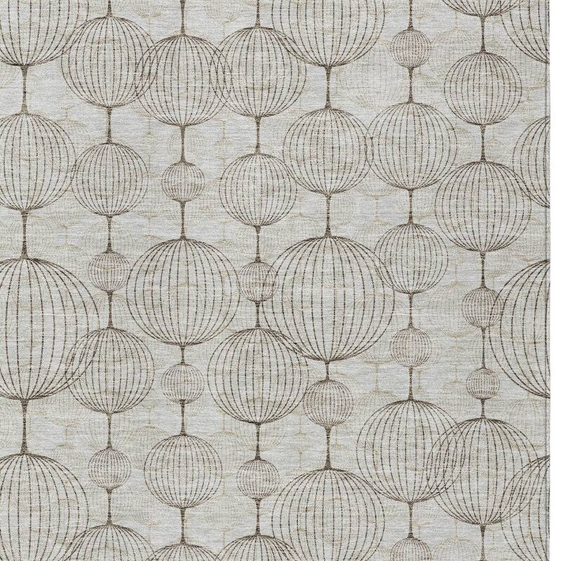 HomeRoots Geometric Transitional Rectangle Outdoor Rug