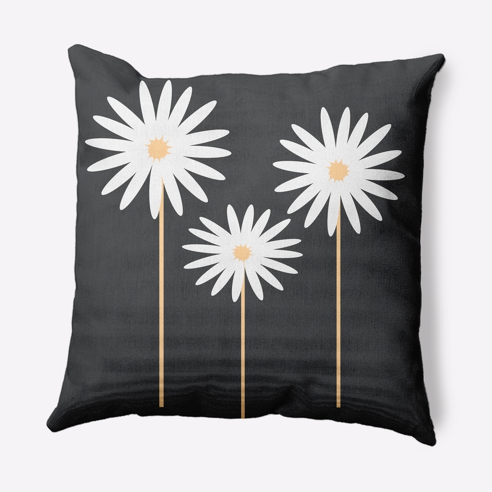 Floral Print Decorative Throw Pillow