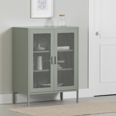 South Shore Eddison Mesh 2-Door Storage Cabinet