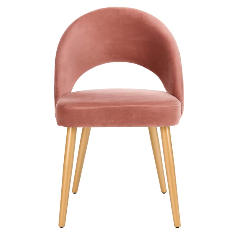 SAFAVIEH Reva Retro Dusty Rose/ Gold Chair (Set of 2) - 21.3" x 24.3" x 31.8" - 21Wx24Dx32H