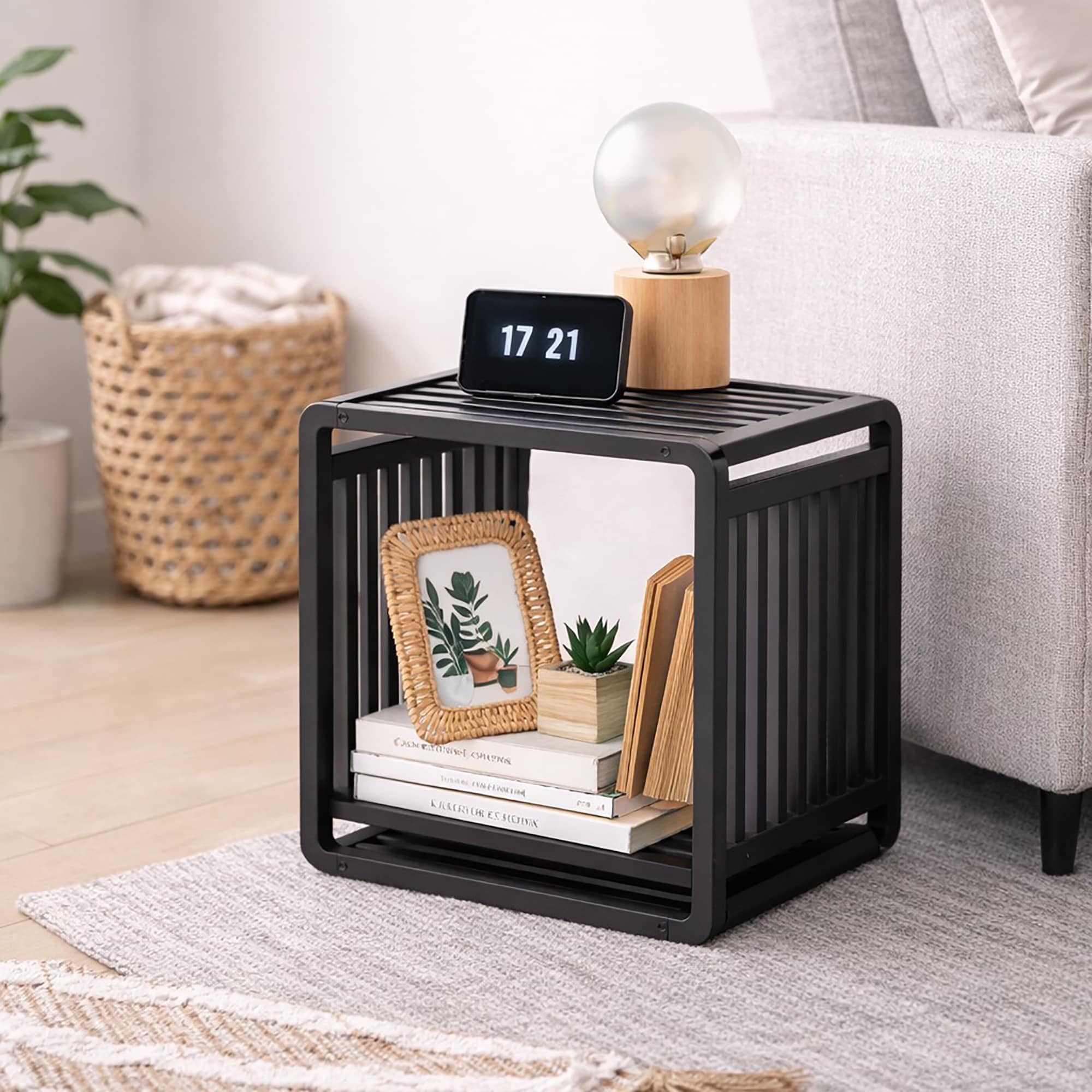 Smart Kube Bamboo Cube Storage, 13" Stackable Shelf Organizer