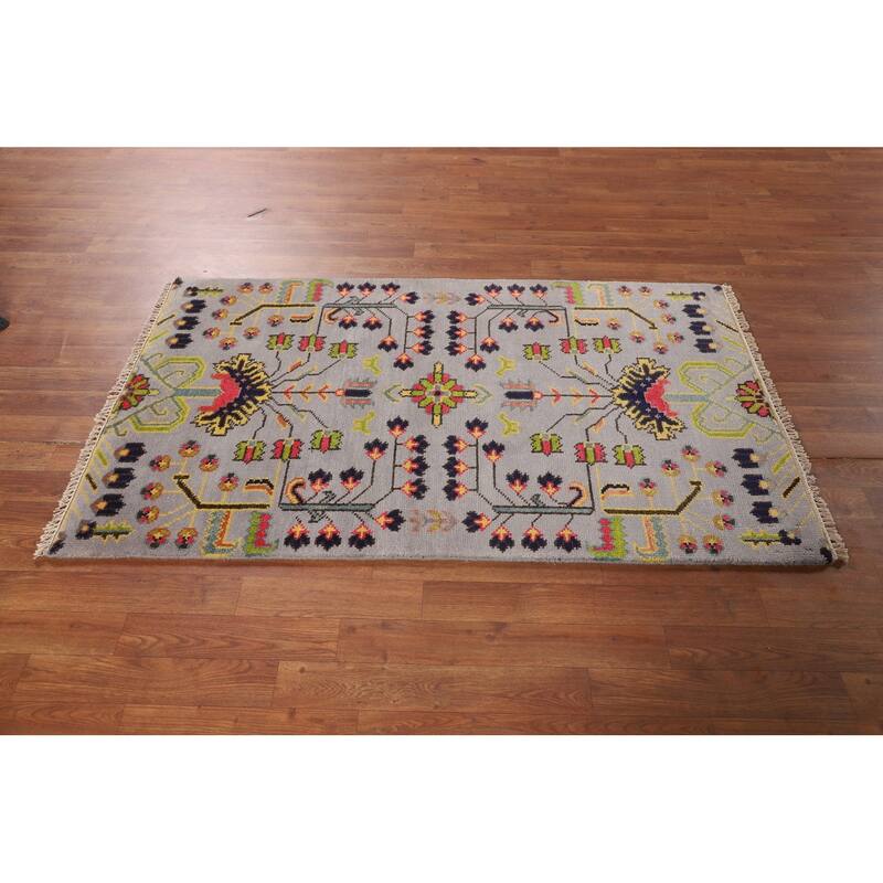 Ziegler Indian Foyer Rug Handmade Wool Carpet - 3'0"x 5'2"