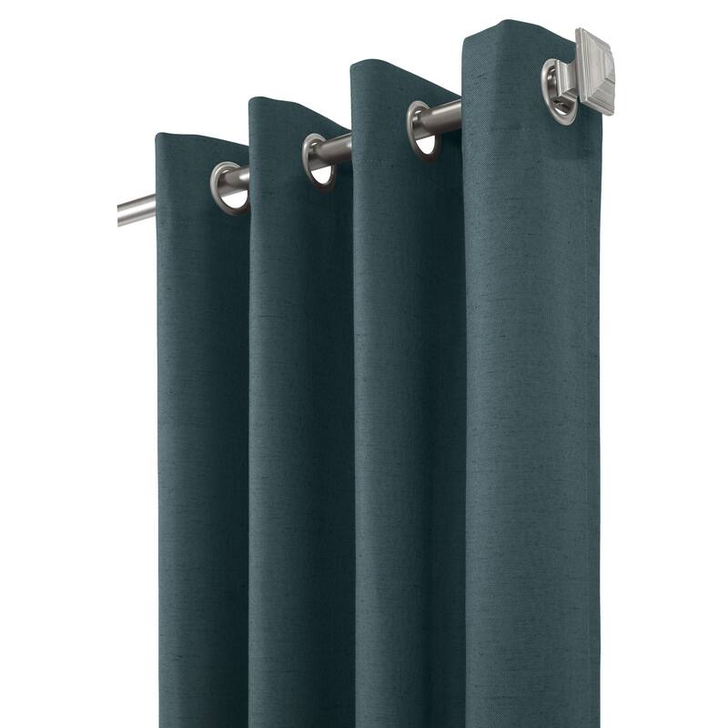 ThermaPlus Ventura Total Blackout Foamback Grommet Curtain Panel Pair