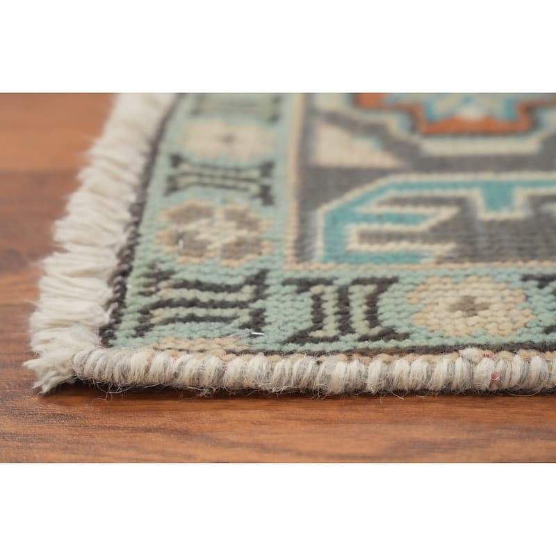 Hand Knotted Oriental 100% Wool Carpet Traditional Floral Oranges & Rust Tabriz Area Rug - 6' 5'' X 4' 8''