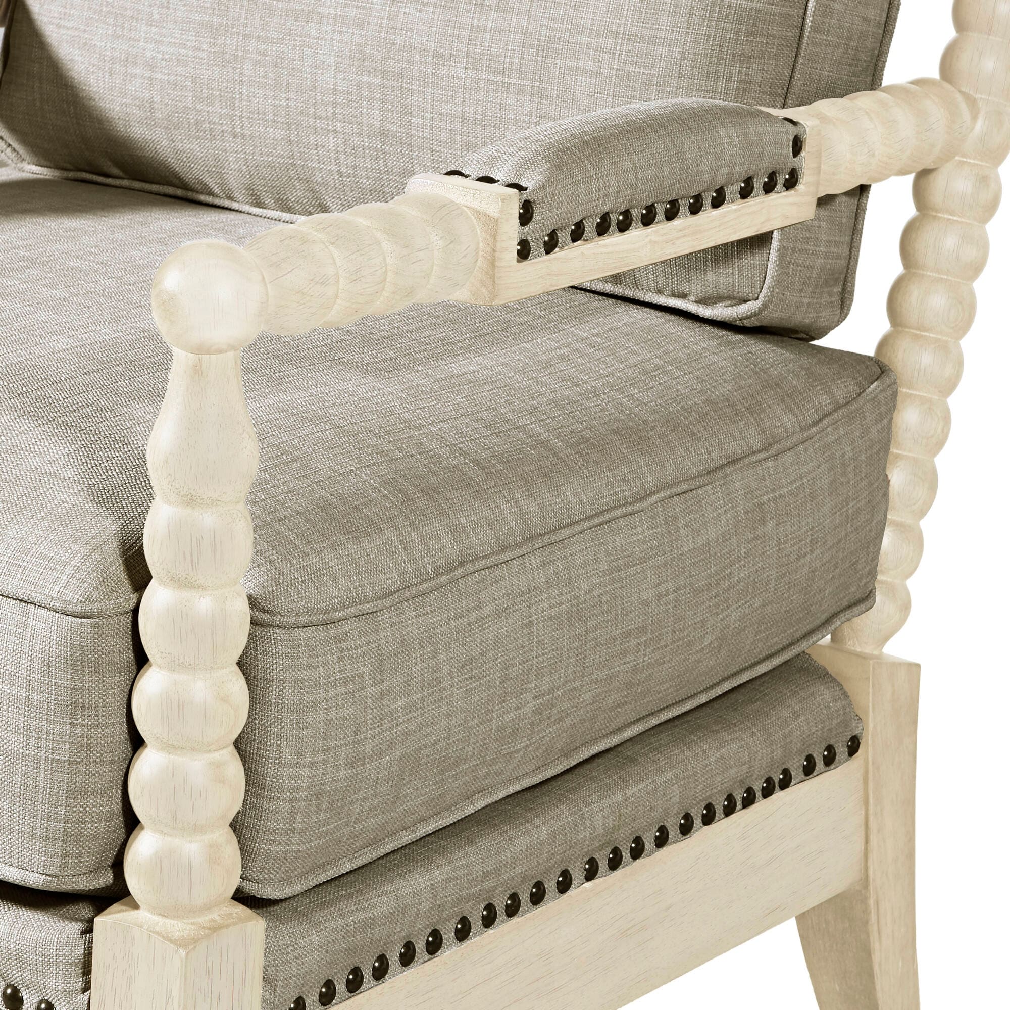 Madison Park Donohue Turned Wood Frame Armchair - On Sale