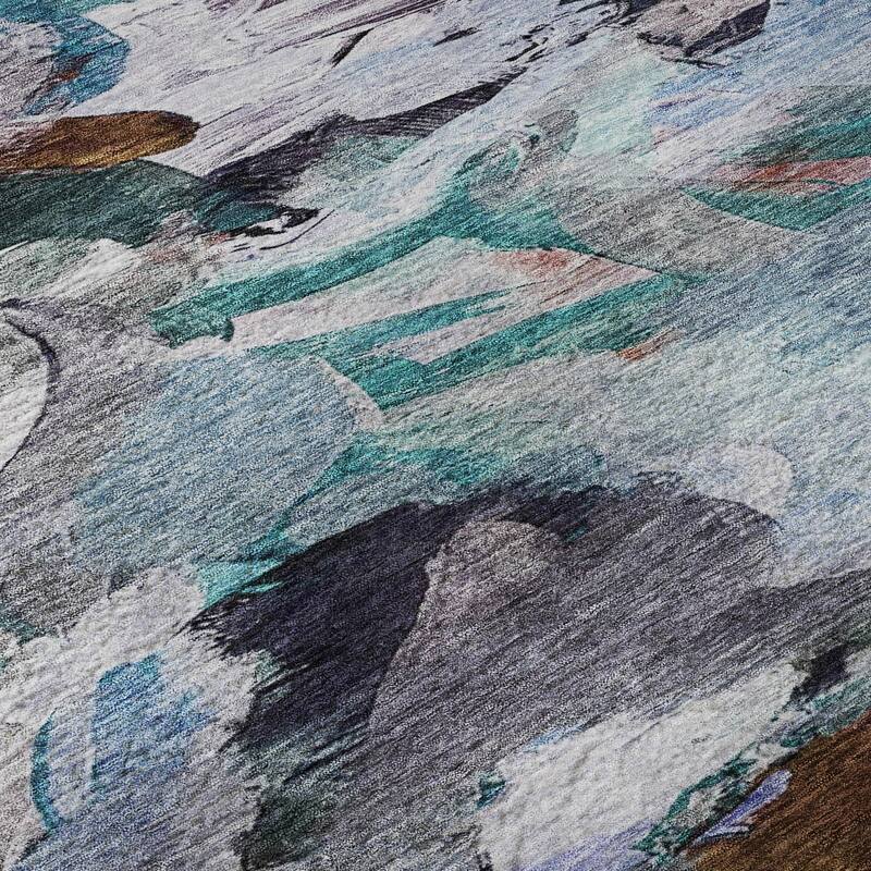 Premium Washable Super Soft Brushstrokes Abstract Mayfield Rug