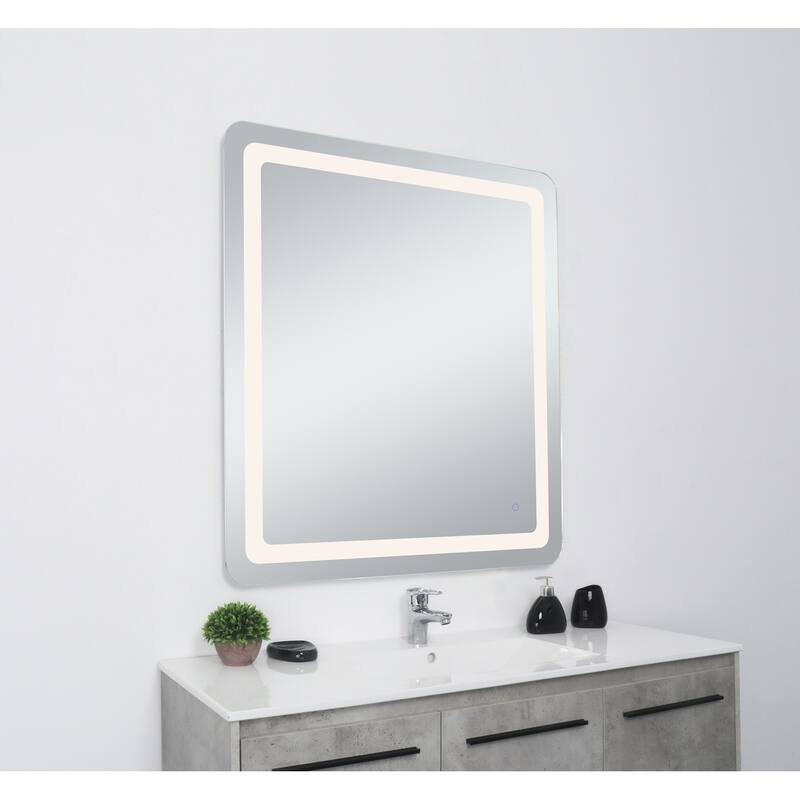 Indigo Home 36in x 40in soft edge LED mirror