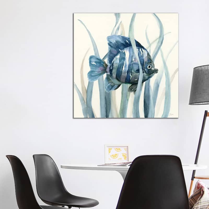 iCanvas "Fish in Seagrass I" by Nan Canvas Print - 37x37x1.5