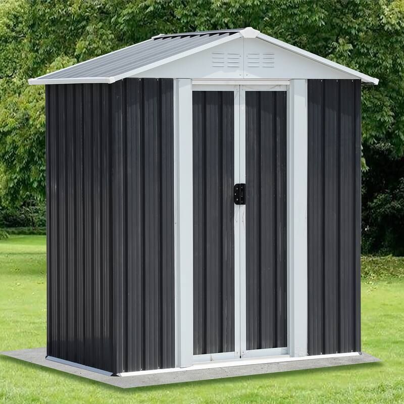5X3 Feet Dark Grey Outdoor Storage Shed