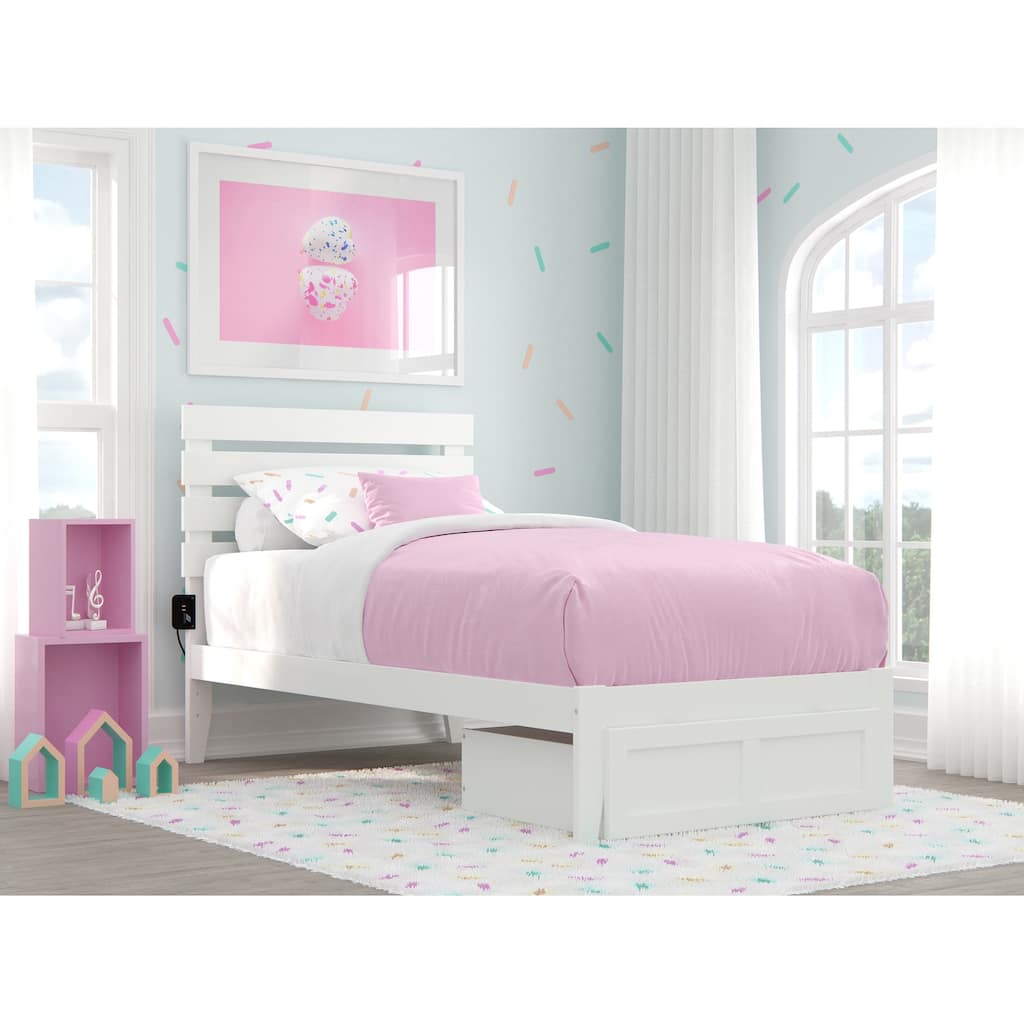 Oxford Platform Bed with Foot Drawer