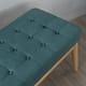 Saxon Mid-century Tufted Ottoman Bench by Christopher Knight Home