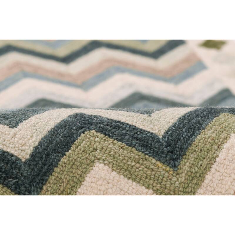 Erin Gates by Momeni Abbott Zigzag Stripe Hand Tufted Wool Area Rug
