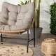 preview thumbnail 6 of 14, Middlebrook Outdoor Rattan Papasan Chairs with Cushions, Set of 2