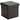 Simplify Faux Leather Folding Storage Ottoman Cube in Chocolate