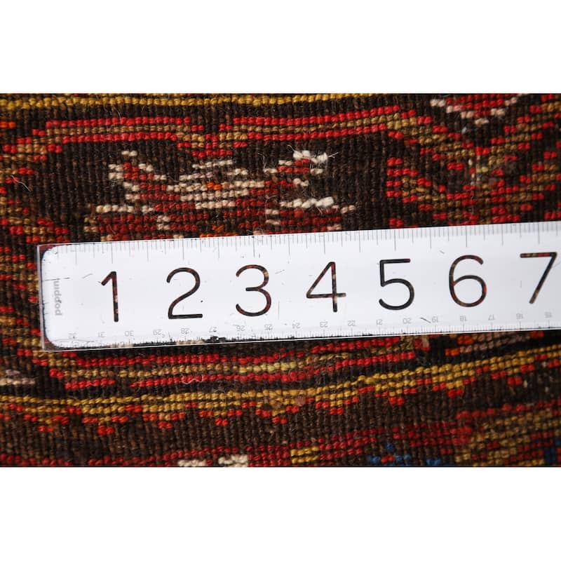 Vegetable Dye Sultanabad Antique Persian Square Wool Carpet - 5'3" x 5'10"