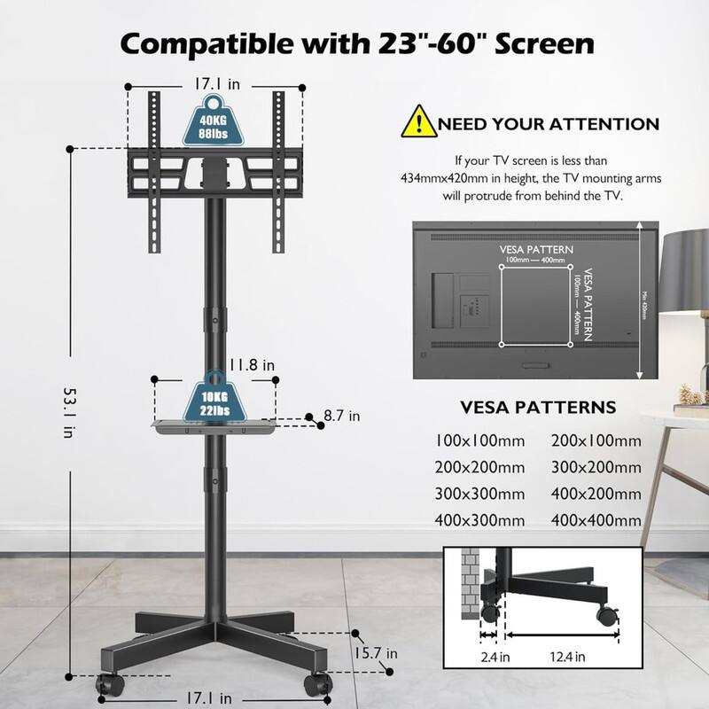 Mobile TV Stand