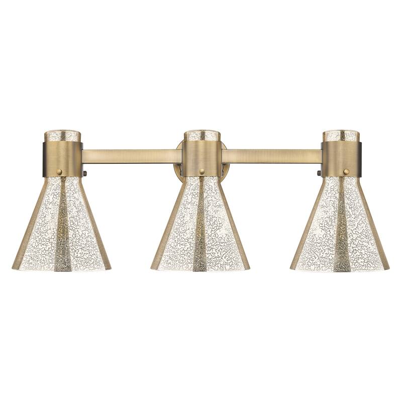 Innovations Lighting Downtown Urban - Lawton Cone - 3 Light 24" Wall-Mounted Bath Vanity Light