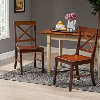 Bostwick Wood Dining Chairs (Set of 2) by Christopher Knight Home