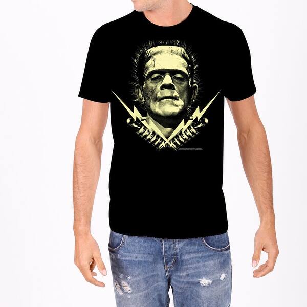 Shop Men S Frankenstein T Shirt Medium Glow In The Dark