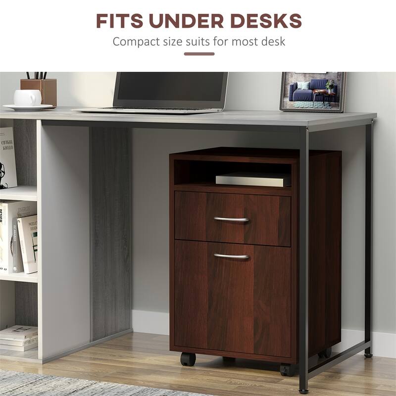 Mobile Storage Cabinet Organizer w/Drawer,Printer Stand with Castors