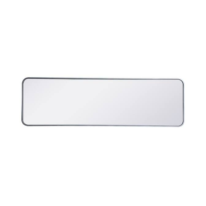 Ezra Soft Corner Metal Rectangular Mirror