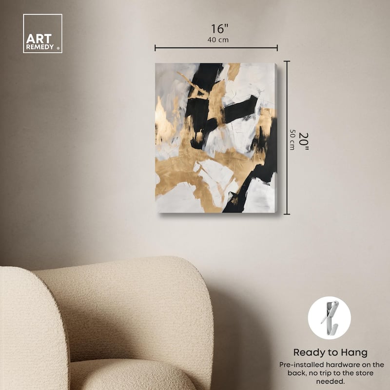 Cracked Gilt I Canvas by Art Remedy, Gallery Wrapped