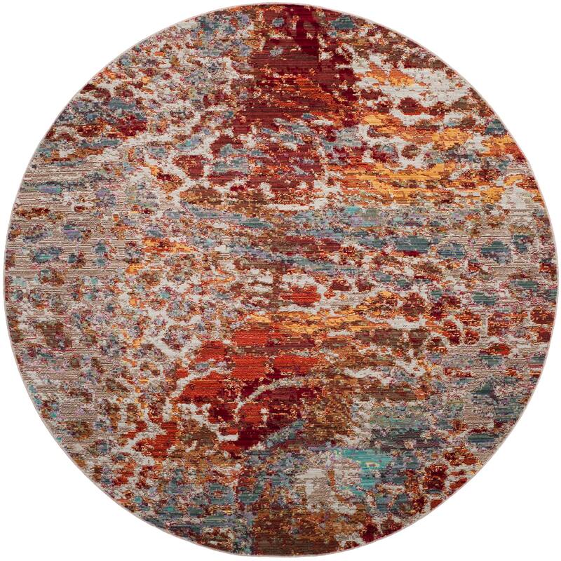 SAFAVIEH Valencia Iona Distressed Vintage Boho Oriental Polyester Rug