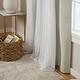preview thumbnail 94 of 108, ATI Home Catarina Layered Curtain Panel Pair with grommet top